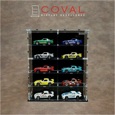 SMD-205B Acrylic Display Cabinet Holds 1/64 Loose Cars Holds 2 x 5