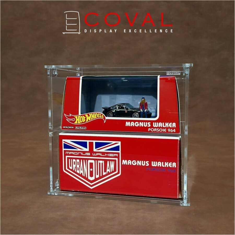 SLP-102 Acrylic Cabinet for Large Hot Wheels RLC Boxed Car - 2 Layers