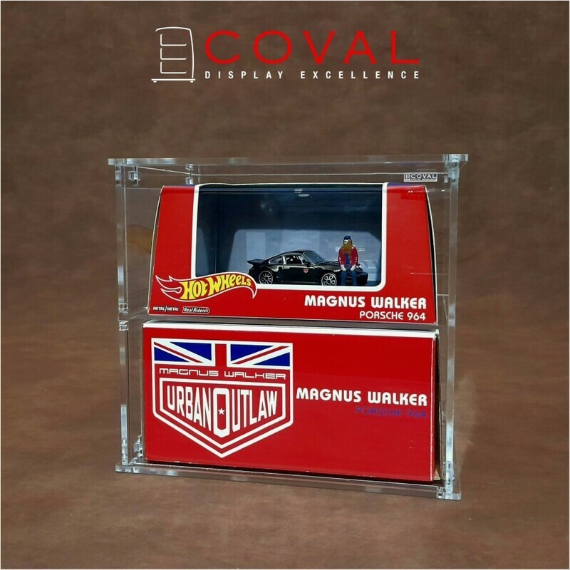 SLP-102 Acrylic Cabinet for Large Hot Wheels RLC Boxed Car - 2 Layers