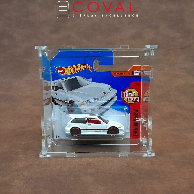 SSC-101 Acrylic Display Case for 1 x 1 Carded Mainline Short Card Hot Wheels *Stackable *Wallmountable