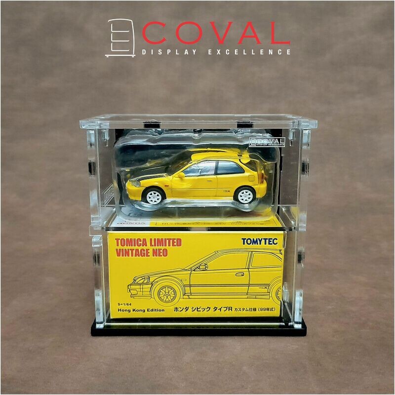 SLV-102B Acrylic Display Cabinet for Single Tomica Limited Vintage TLV 1:64 Car and Box