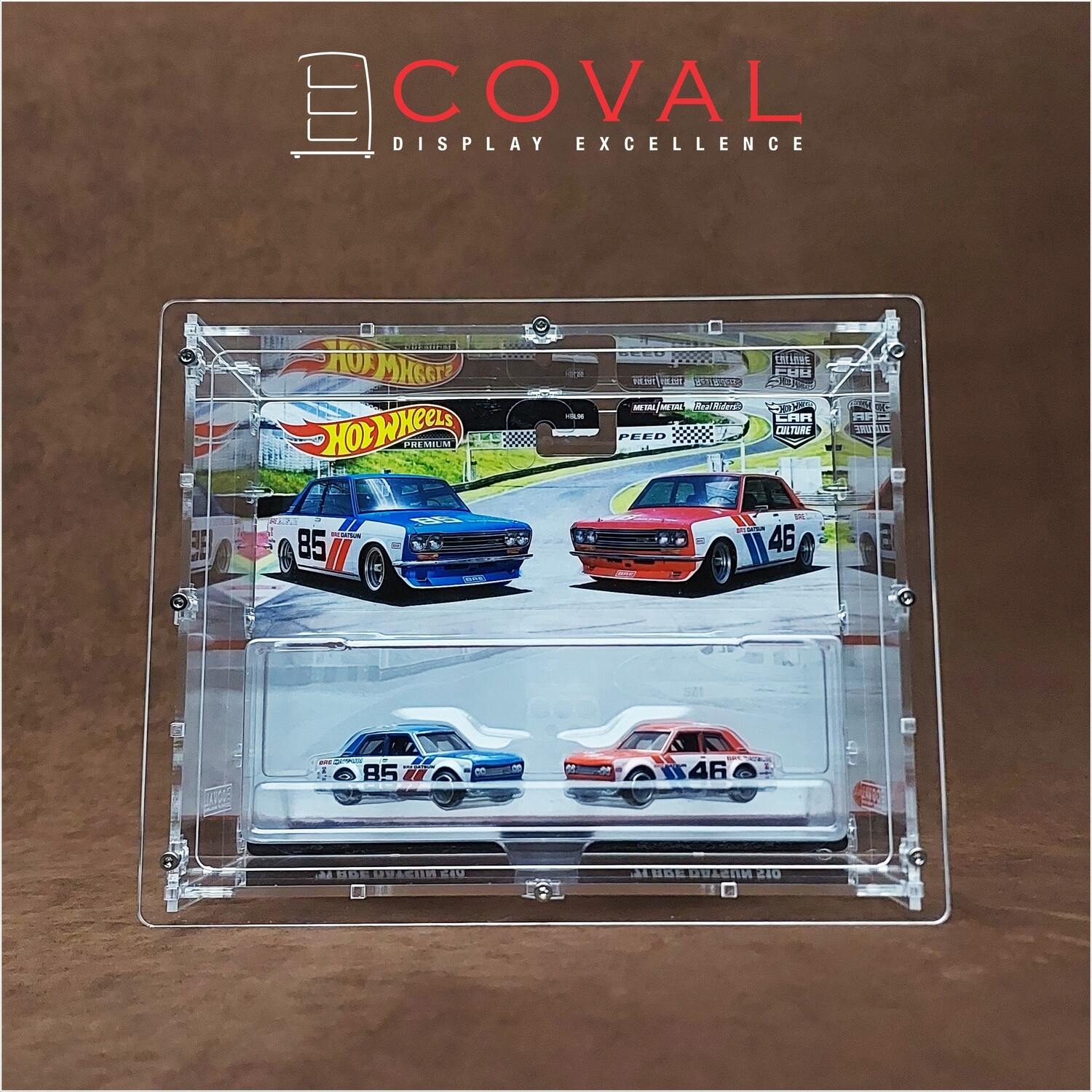 HTP-101 Acrylic Display Case for Two Pack Hot Wheels