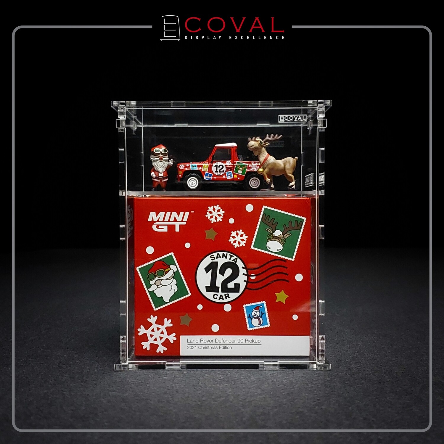 SMG-102LD Acrylic Display Cabinet for Single Limited Edition Mini GT  Land Rover Car and Larger Box