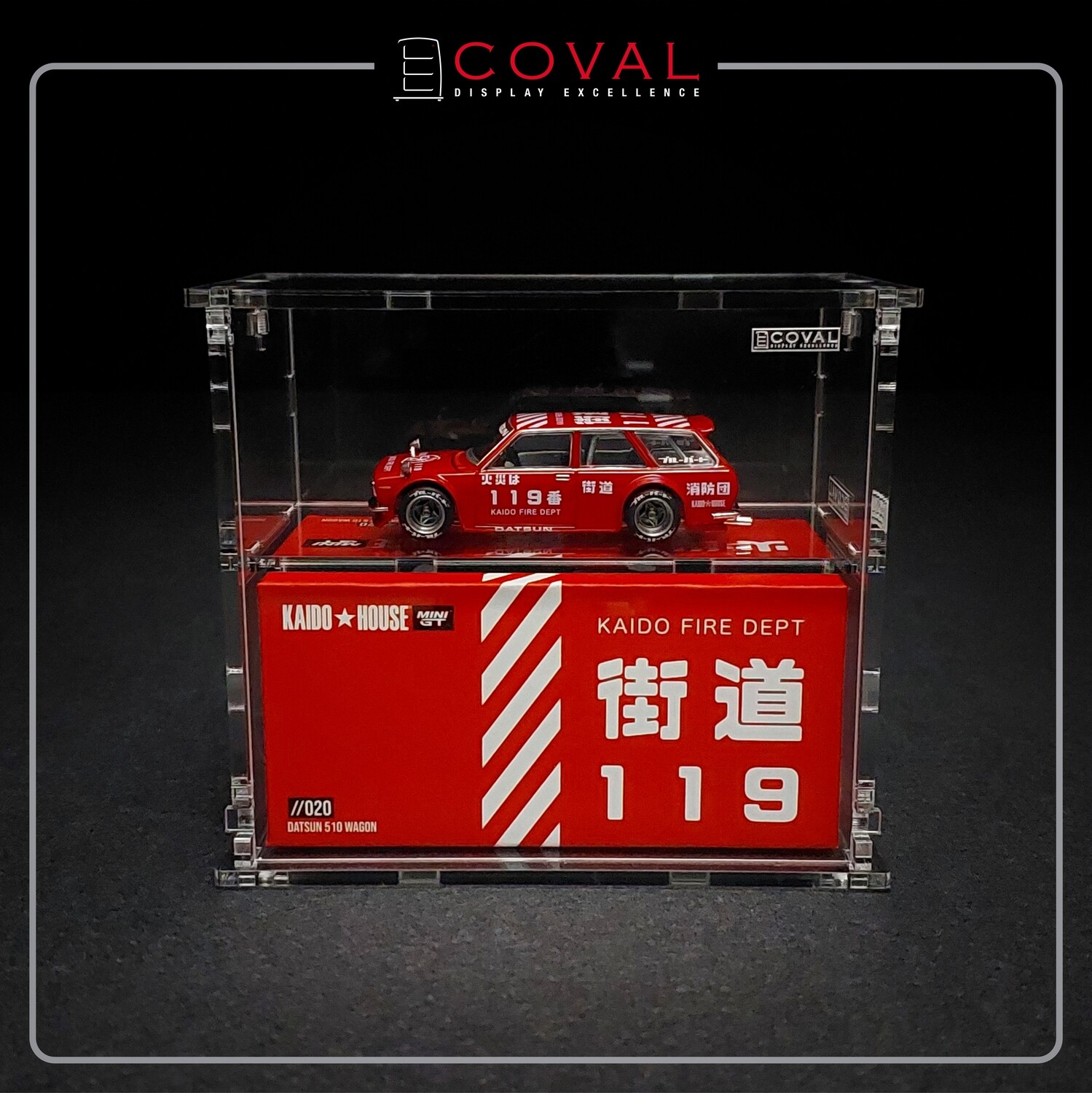 SMG-102KC Acrylic Display Cabinet for Mini GT x Kaido House Car