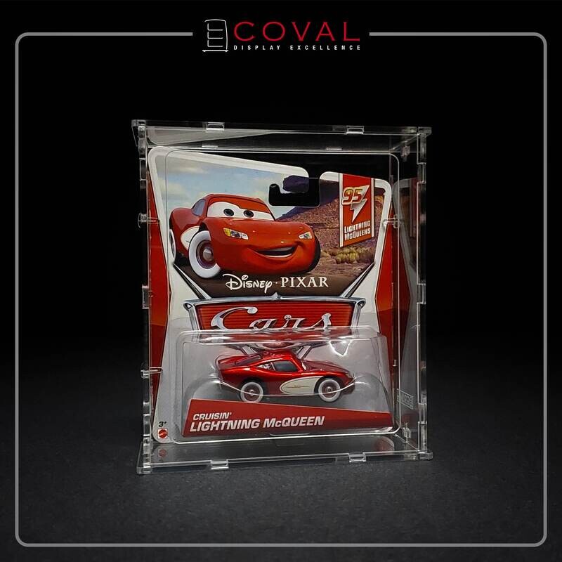 SCC-101 Acrylic Display for 1 Carded Character Cars
*Stackable *Wallmountable