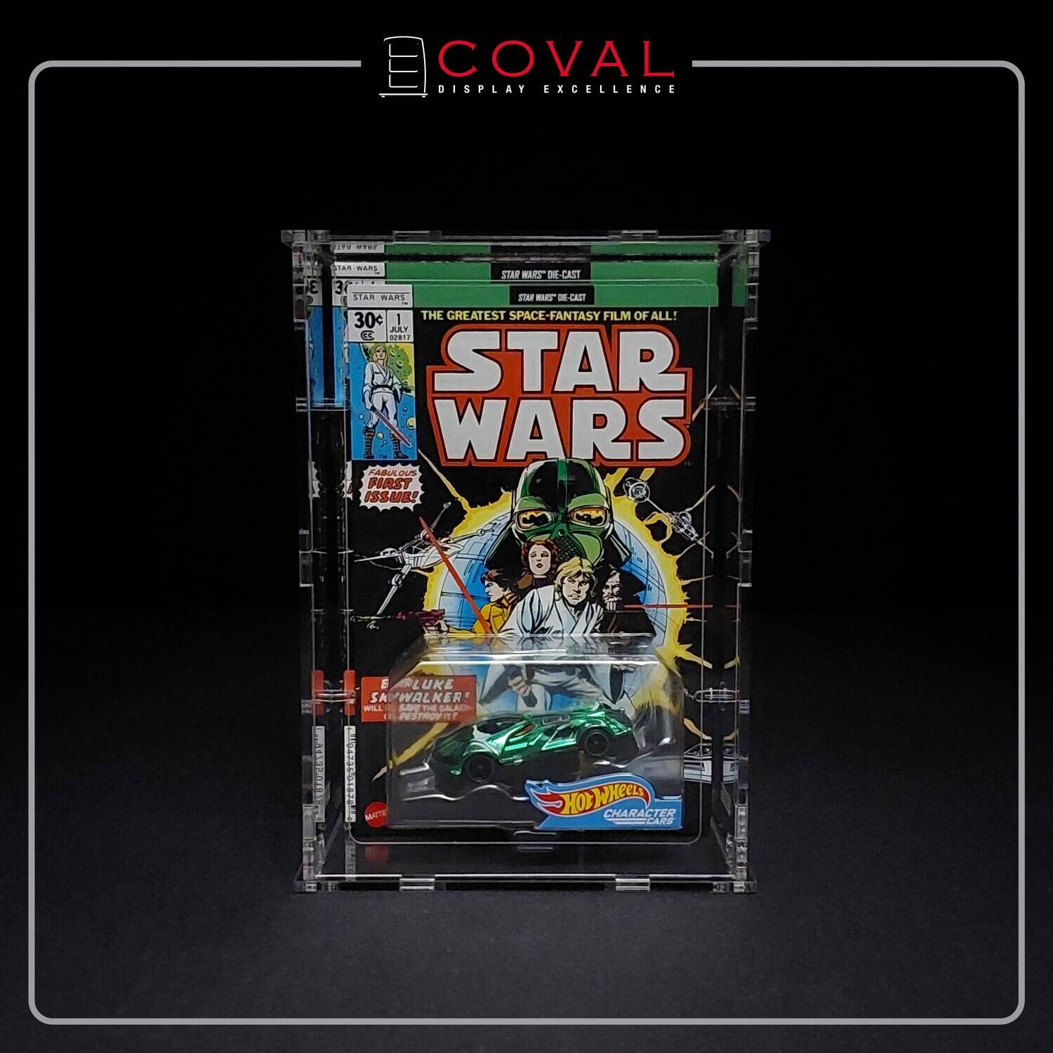 HSD-101SW Acrylic Displays for Single Hot Wheels SDCC Star Wars 2021