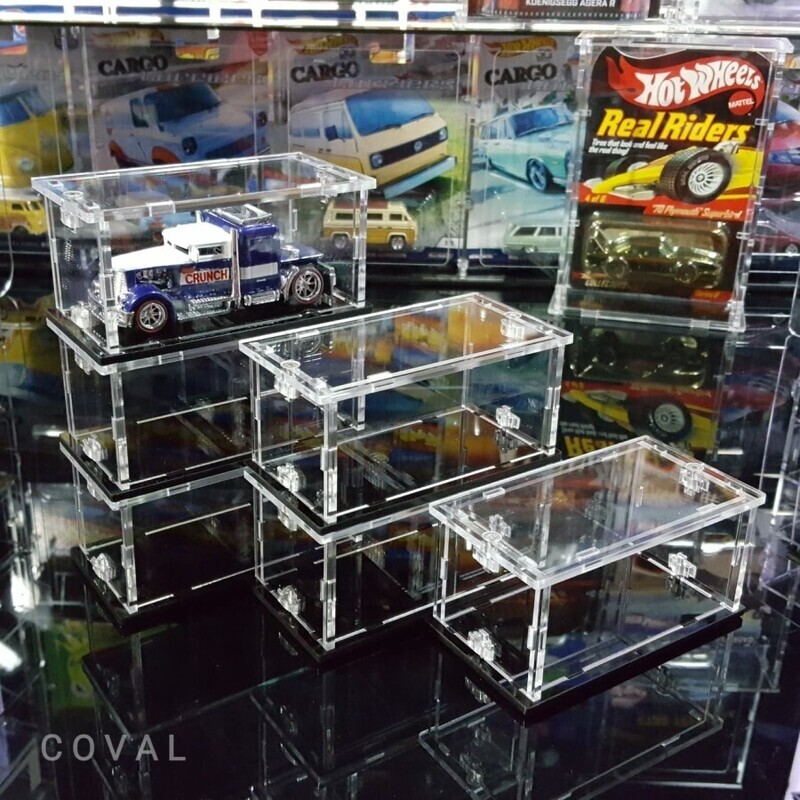 SBX-01-6PK Acrylic Display Case for Single Loose 1/64 Cars *Pack of 6 *Stackable