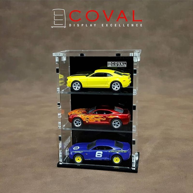 SMD-103B Acrylic Display Cabinet Holds 1/64 Loose Cars Holds 1 x 3