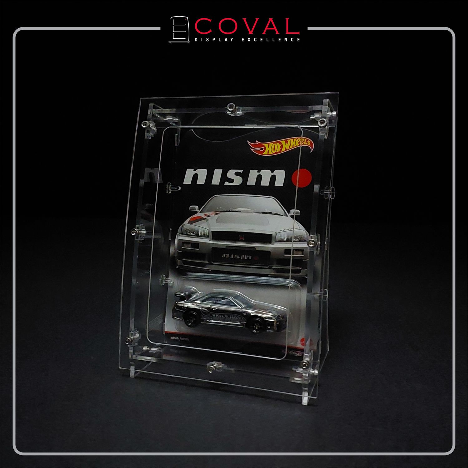 ARC-01 Acrylic Display Case for Single Carded RLC and Mainline Hot Wheels with Arched Front