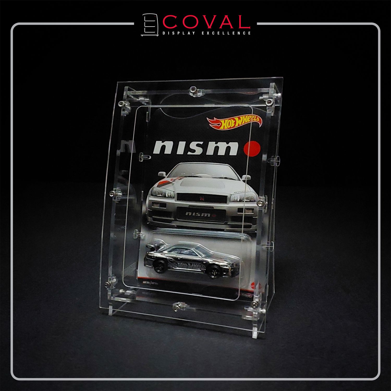 ARC-01-5PK Acrylic Display Case for Single Carded RLC and Mainline Hot Wheels with Arched Front *Pack of 5