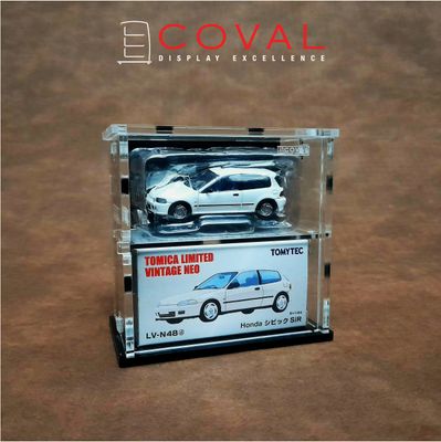SLV-102B Acrylic Display Cabinet for Single Tomica Limited Vintage TLV 1:64  Car and Box