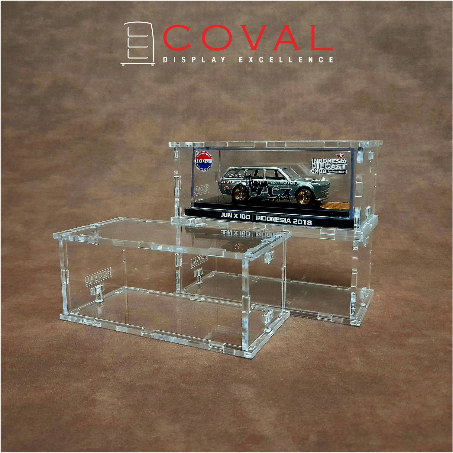 RBX-101-3PK Acrylic Display Case for Standard Hot Wheels RLC Boxed Cars *Stackable