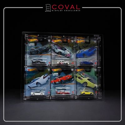 CWF-302 Acrylic Wall Display for 5 x 3 Wide Carded Premium Hot Wheels