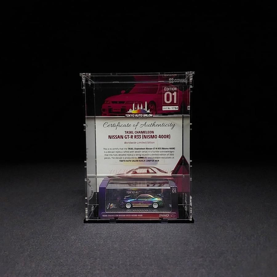 TAS-101 Acrylic Display Case for Single Inno 64 x Tokyo Auto Salon Kuala Lumpur 1st Edition With Certificate