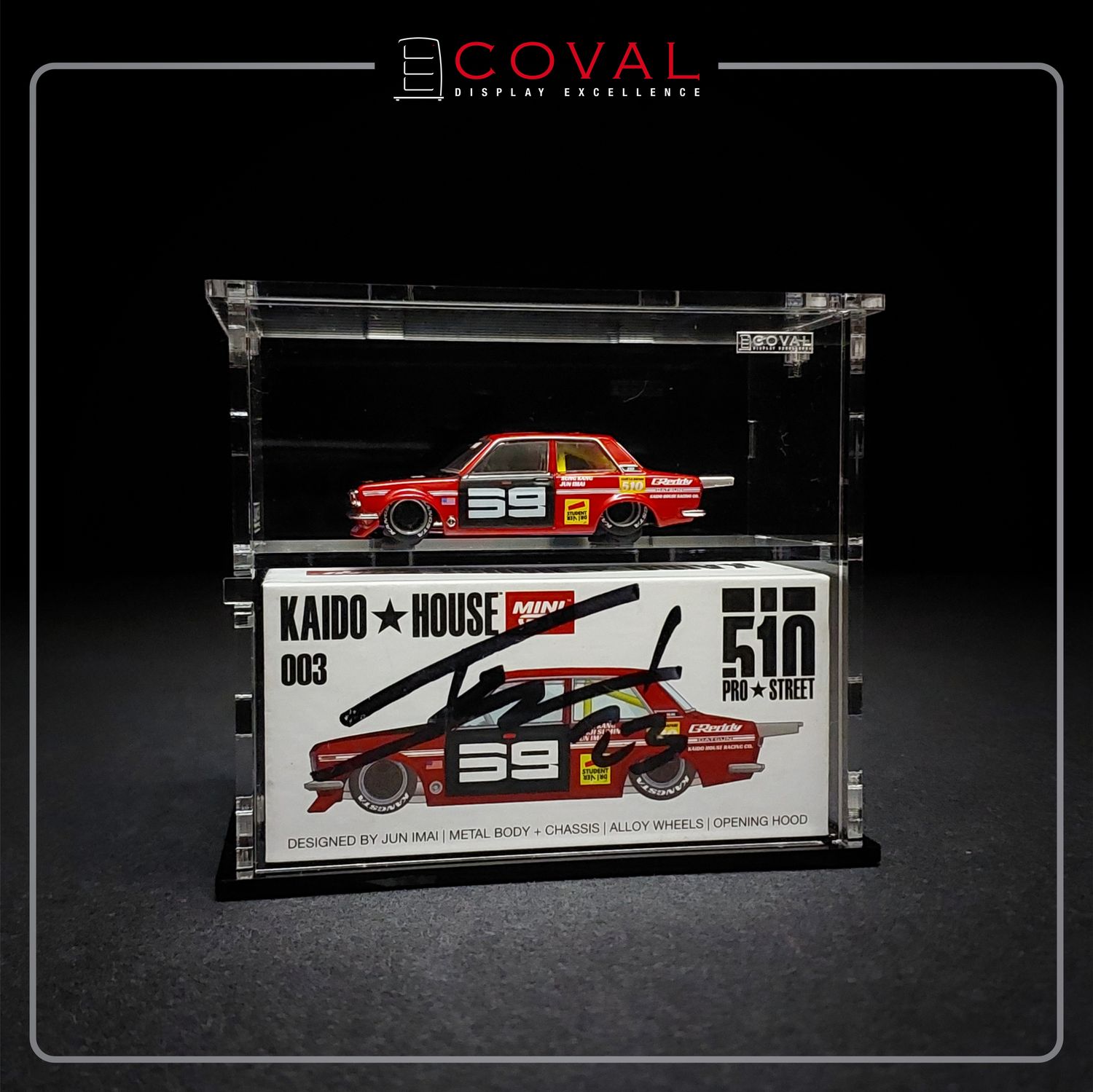 INI A 藤牧京介 BOX SMG-102K Acrylic Display Cabinet for Mini GT x Kaido House