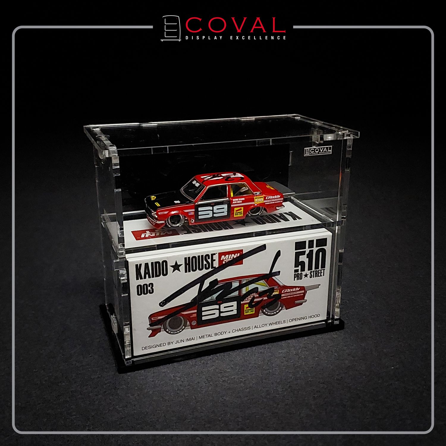 SMG-102K Acrylic Display Cabinet for Mini GT x Kaido House Car and Box