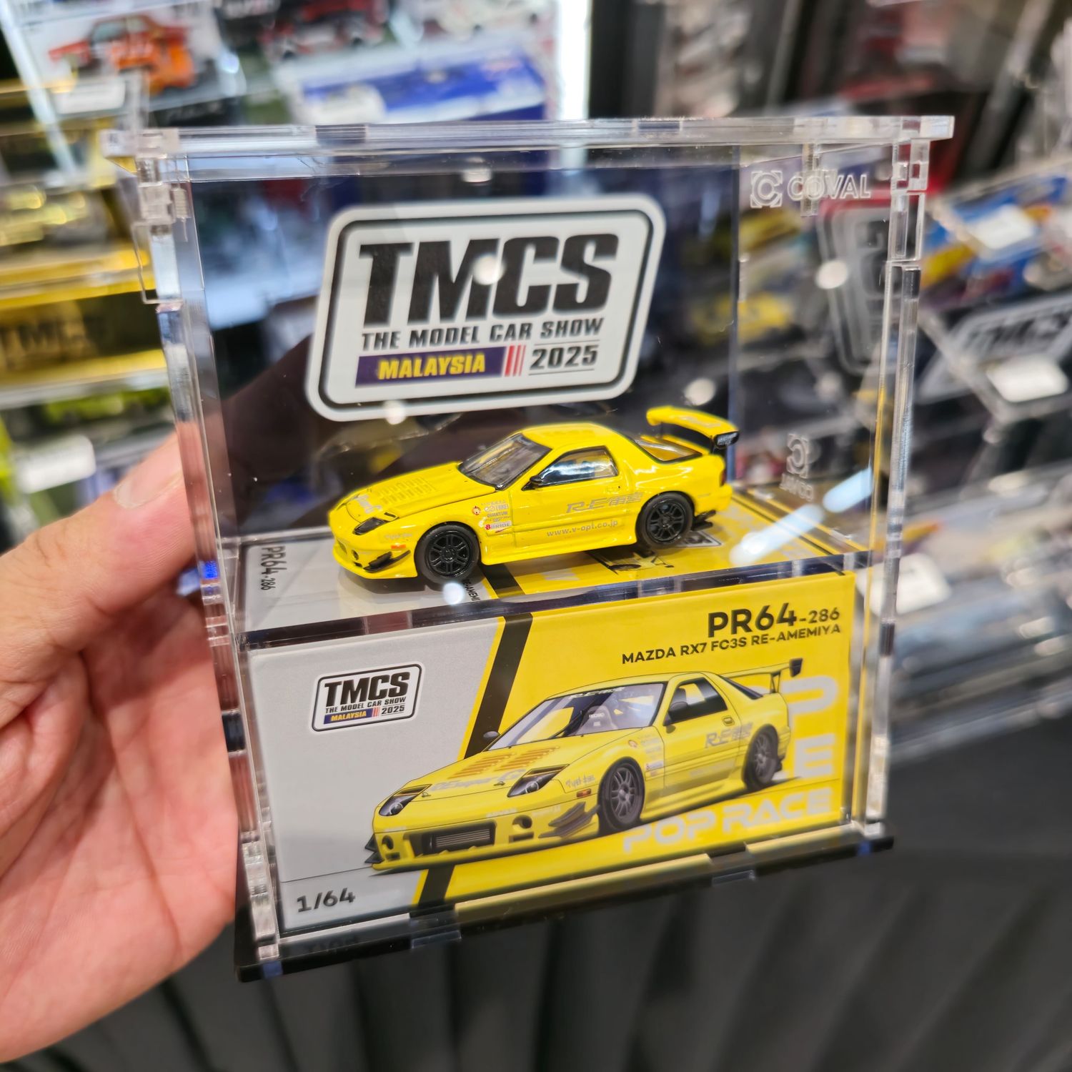 PRT-102TMCS Acrylic Display Cabinet for Pop Race Car and Giftbox *TMCS Exclusive