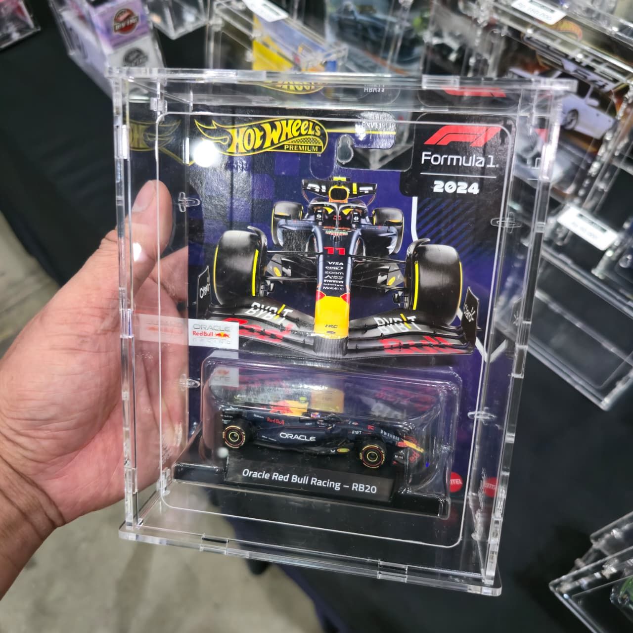 SWC-101B Acrylic Display Case for Single Wide Deeper Premium Carded Hot Wheels  *Stackable *Wallmountable