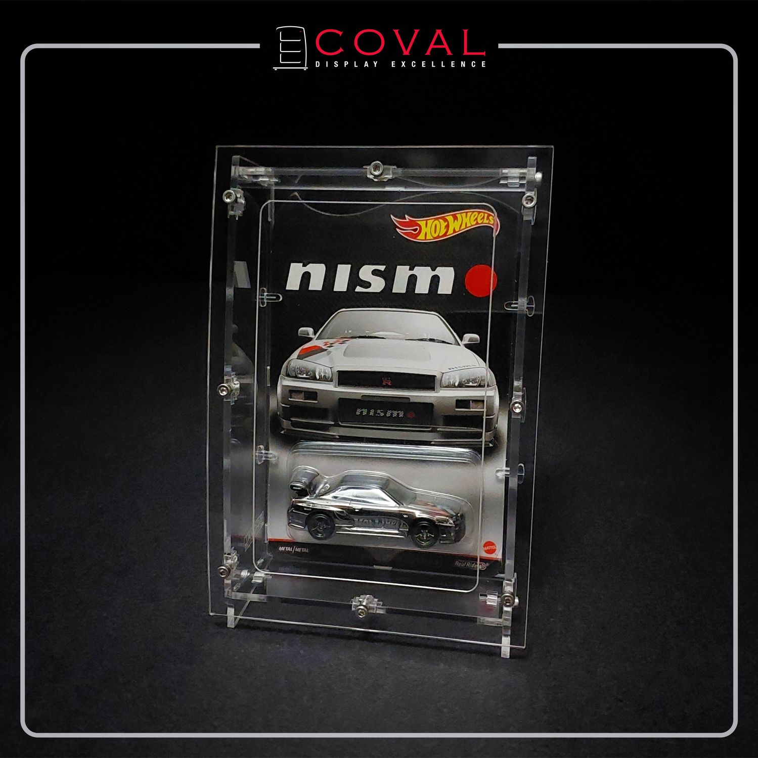 ARC-01-5PK Acrylic Display Case for Single Carded RLC and Mainline Hot Wheels with Arched Front *Pack of 5