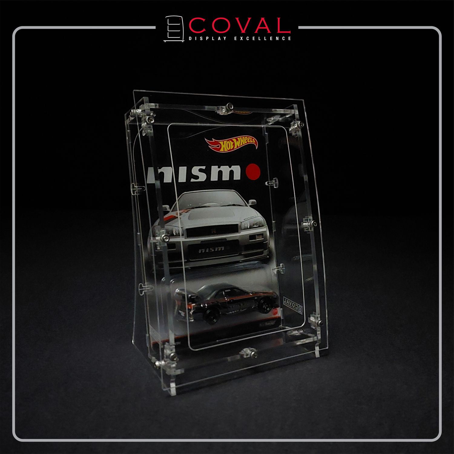 ARC-01 Acrylic Display Case for Single Carded RLC and Mainline Hot Wheels with Arched Front