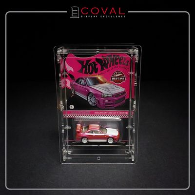 HRC-101-5PK Acrylic Display Case for Single Carded RLC and Mainline Hot Wheels *Pack of 5