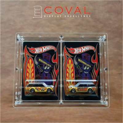 HRC-201 Acrylic Display Case for 2 Carded RLC and Mainline Hot Wheels