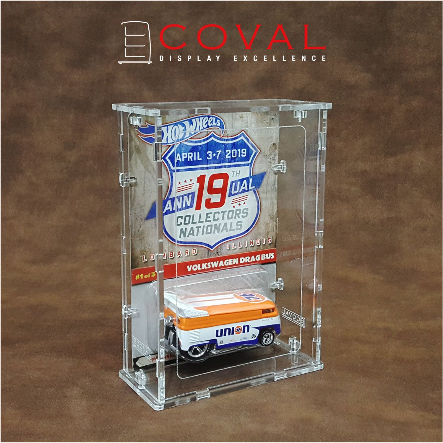 SRC-101 Acrylic Display Case for Single Carded RLC and Mainline Hot Wheels *Stackable *Wallmountable