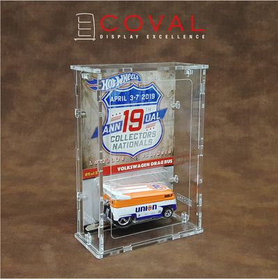 SRC-101 Acrylic Display Case for Single Carded RLC and Mainline Hot Wheels *Stackable *Wallmountable