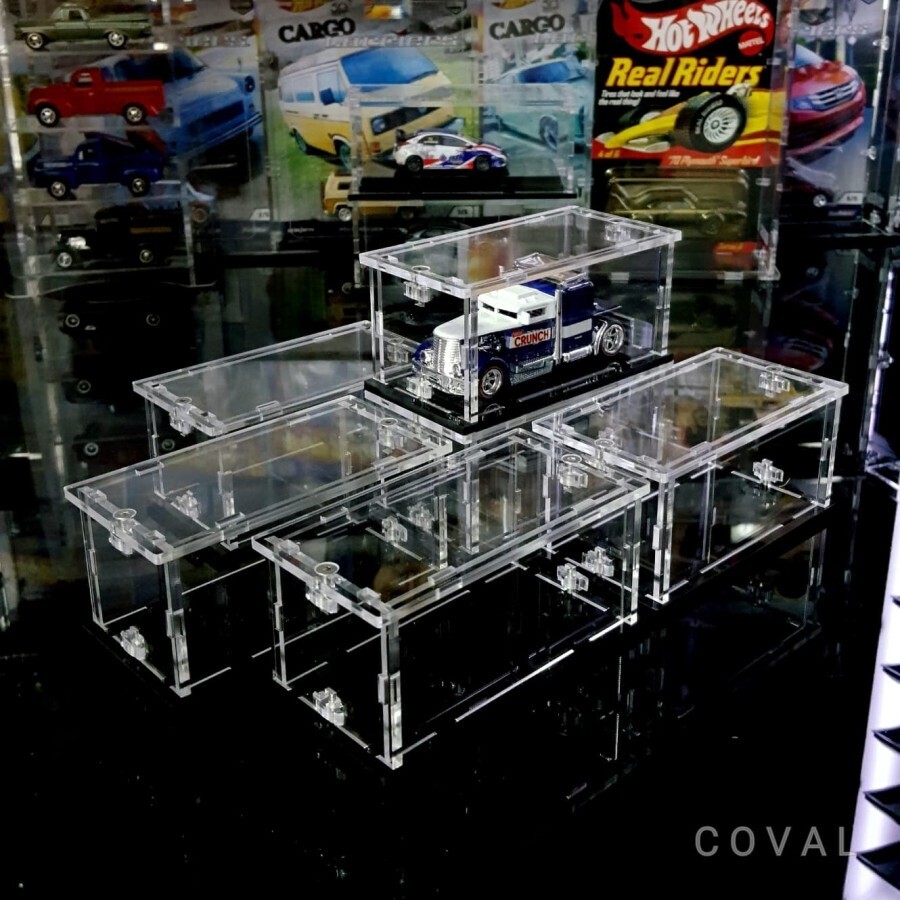 SBX-01-6PK Acrylic Display Case for Single Loose 1/64 Cars *Pack of 6 *Stackable
