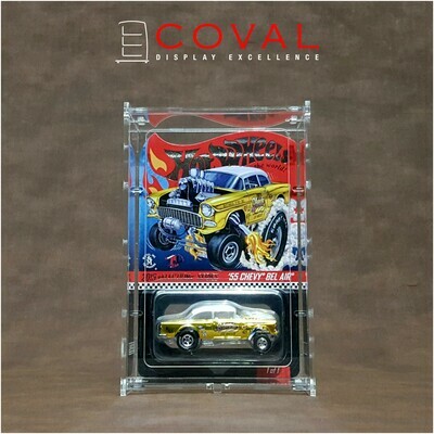 HDR-101 Acrylic Display Case for Single Carded RLC and Mainline Hot Wheels with Front Vertical Door