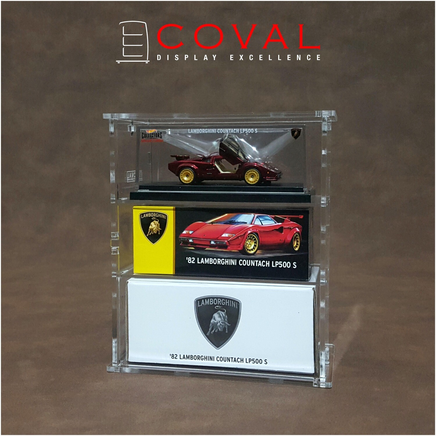 SLC-103 Acrylic Cabinet for Hot Wheels RLC Boxed Car - 3 Layers