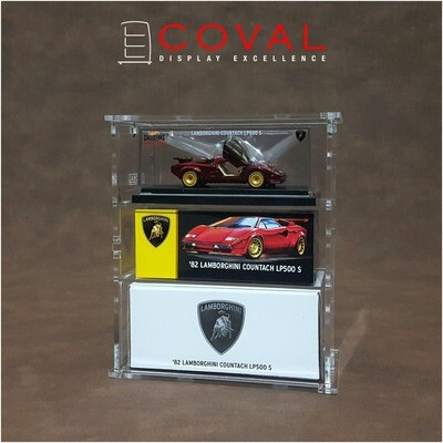 SLC-103 Acrylic Cabinet for Hot Wheels RLC Boxed Car - 3 Layers