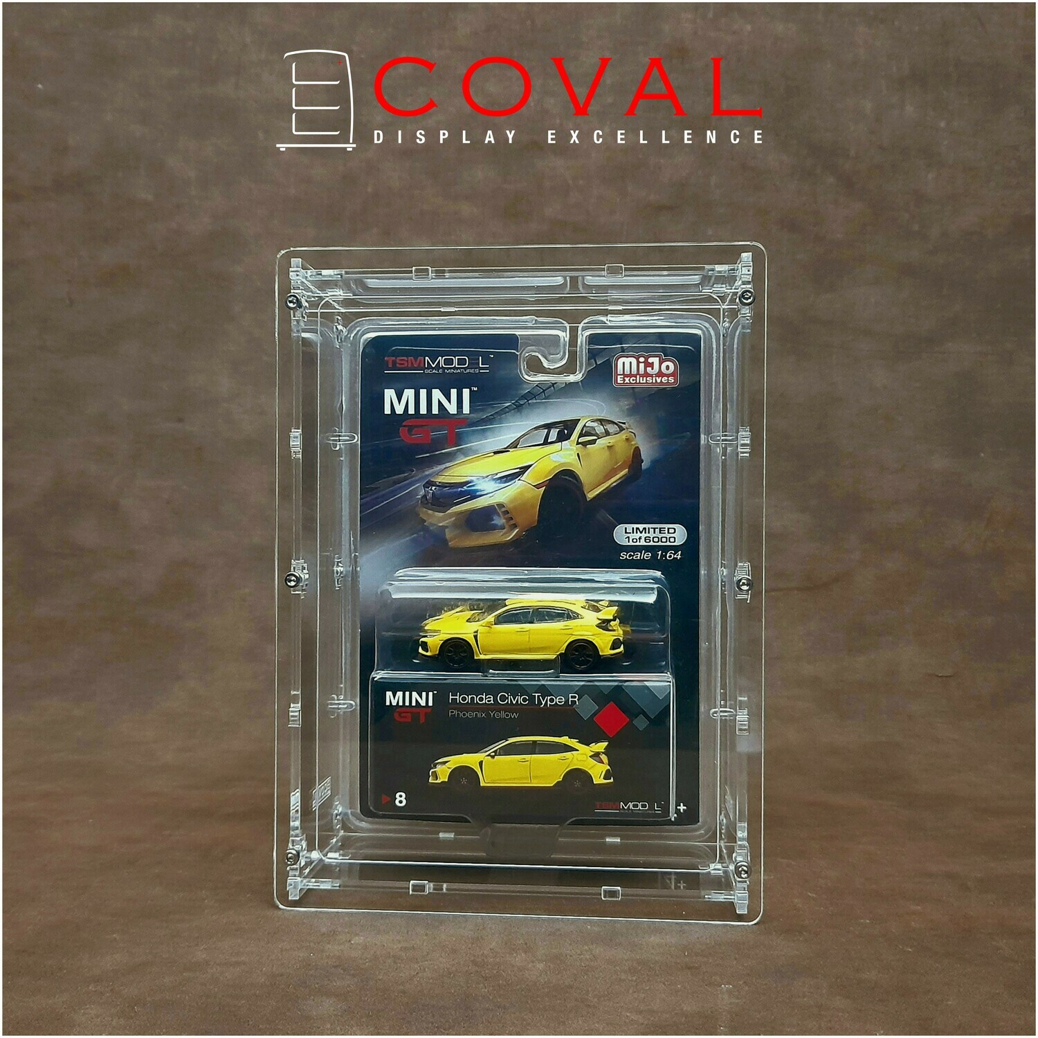 GTA-101 Acrylic Display Case for Single Mini GT Blister Packed Car