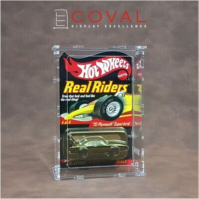 SRC-101-4PK Acrylic Display Case for Single Carded RLC and Mainline Hot Wheels *Pack of 4 *Stackable *Wallmountable