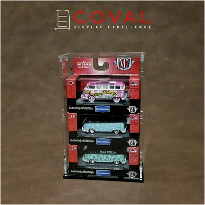 SMT-103 Acrylic Display Case for 1/64 M2 Machines Boxed Car Holds 3