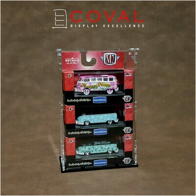 SMT-103 Acrylic Display Case for 1/64 M2 Machines Boxed Car Holds 3