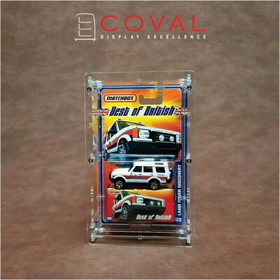 MOB-101 Acrylic Display Case for Single Carded Matchbox Best of British