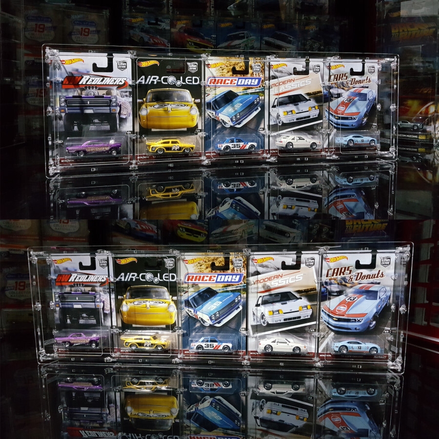 HRC-501 Acrylic Display Case for 5 x 1 Carded RLC and Mainline Hot Wheels