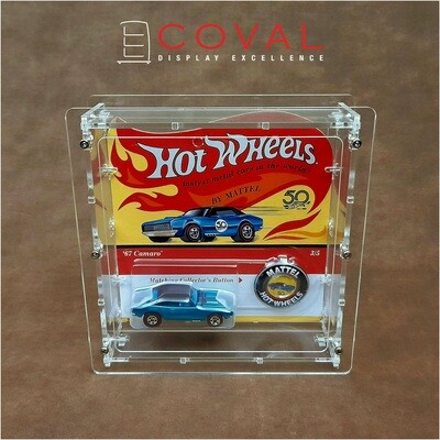 HOS-101 Acrylic Display Case for Single Carded Hotwheels Original Sixteen