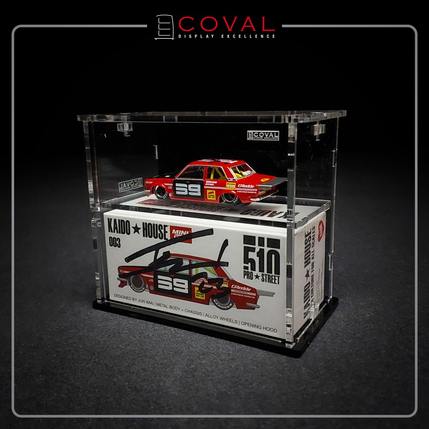 SMG-102K Acrylic Display Cabinet for Mini GT x Kaido House Car and Box