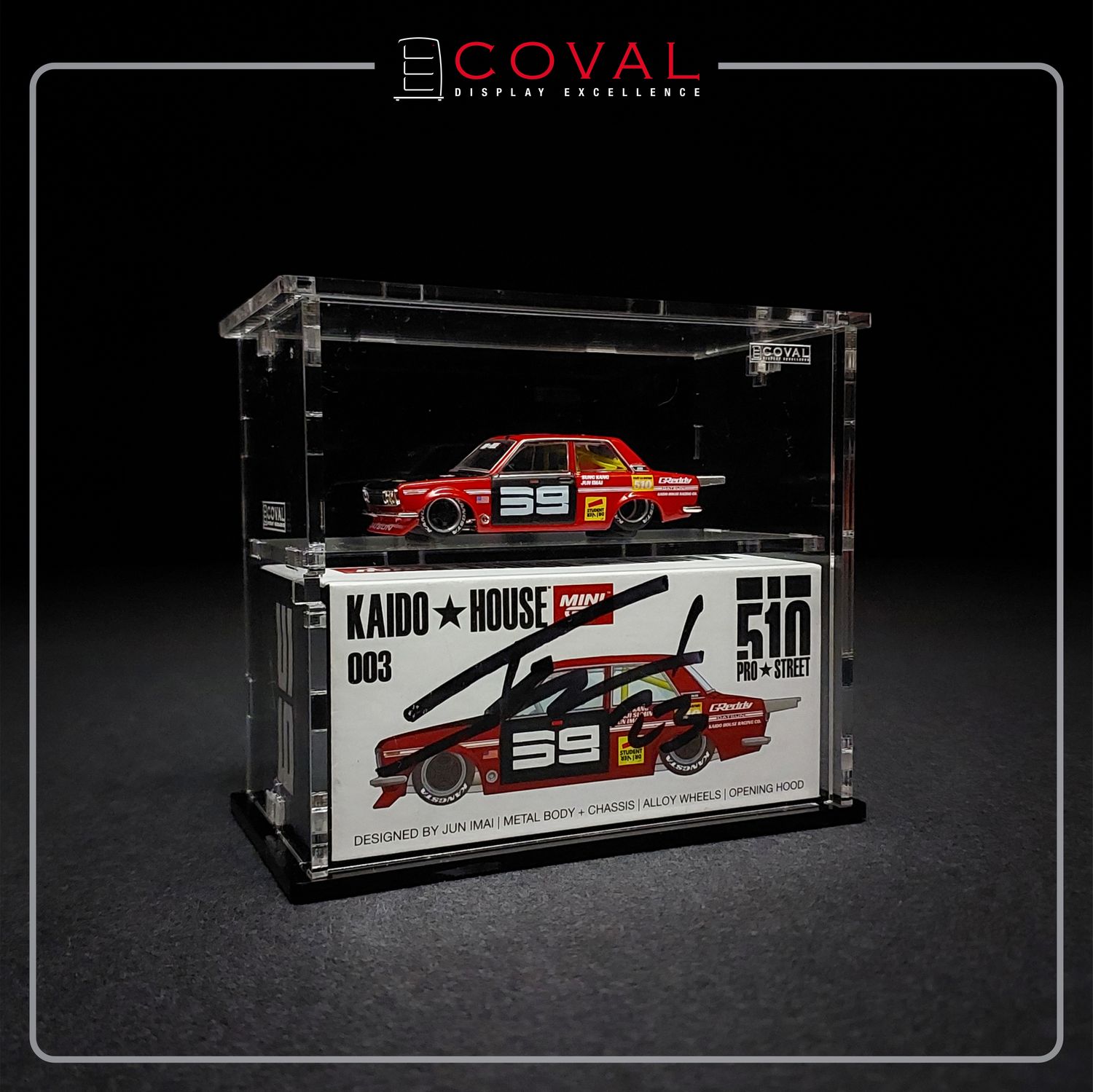 SMG-102K Acrylic Display Cabinet for Mini GT x Kaido House Car and Box