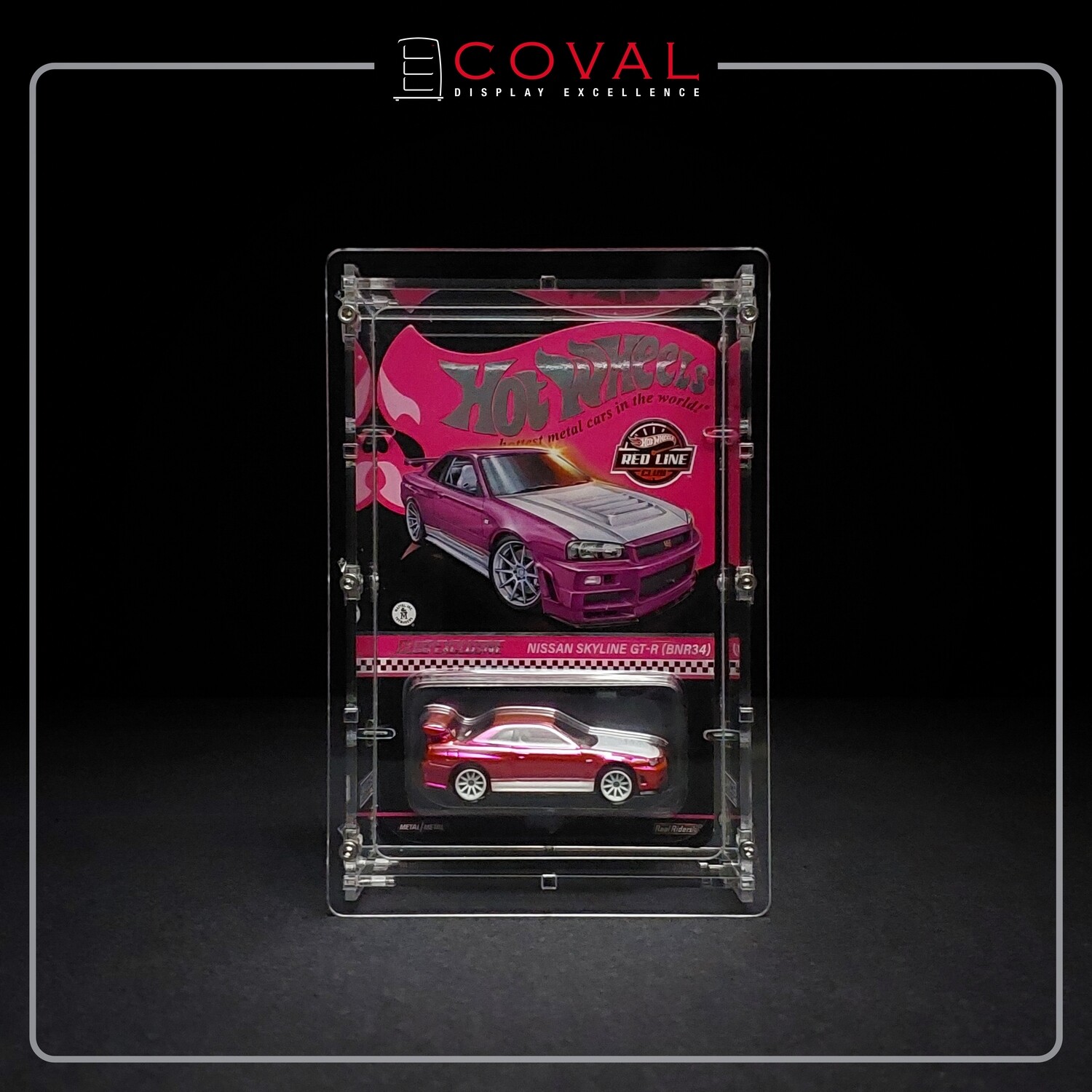 HRC-101 Acrylic Display Case for Single Carded RLC and Mainline Hot Wheels