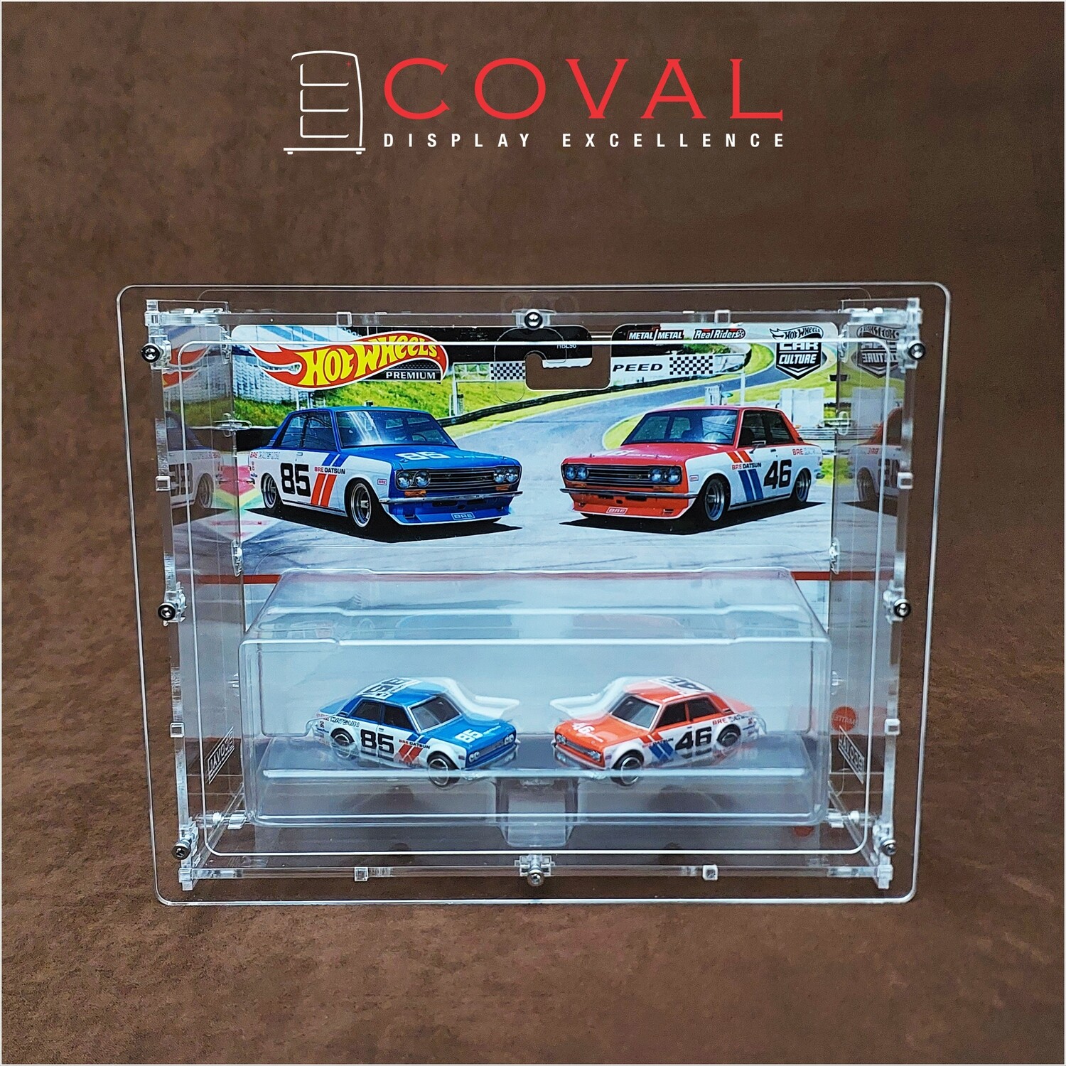 HTP-101 Acrylic Display Case for Two Pack Hot Wheels