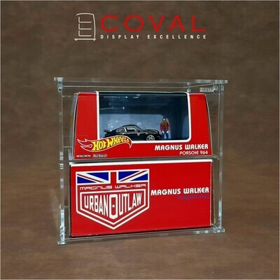 SLP-102 Acrylic Cabinet for Large Hot Wheels RLC Boxed Car - 2 Layers