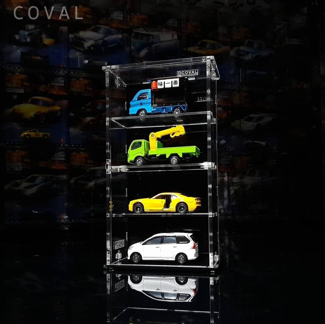 SMD-104B Acrylic Display Cabinet Holds 1/64 Loose Cars Holds 1 x 4