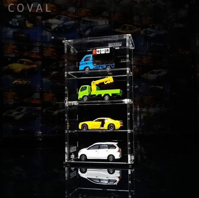 SMD-104B Acrylic Display Cabinet Holds 1/64 Loose Cars Holds 1 x 4