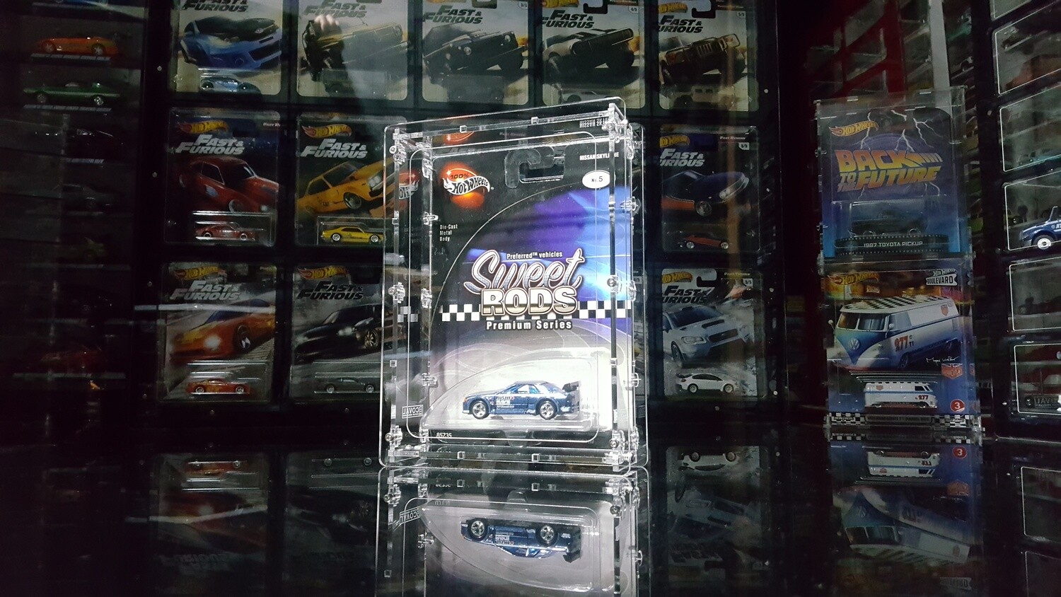 HSR-101 Acrylic Display Case for Single Carded Hotwheels Sweet Rods