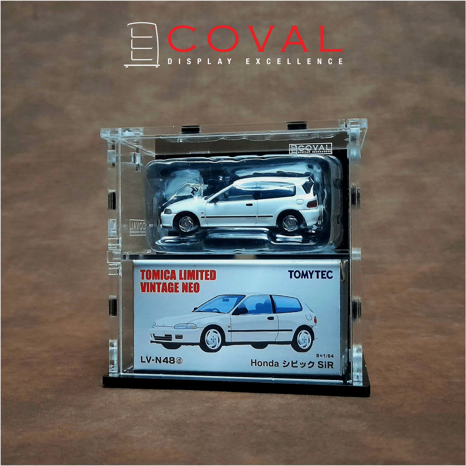 SLV-102B Acrylic Display Cabinet for Single Tomica Limited Vintage TLV 1:64  Car and Box