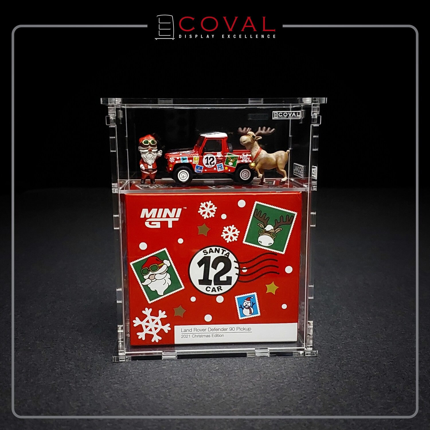 SMG-102LD Acrylic Display Cabinet for Single Limited Edition Mini GT  Land Rover Car and Larger Box