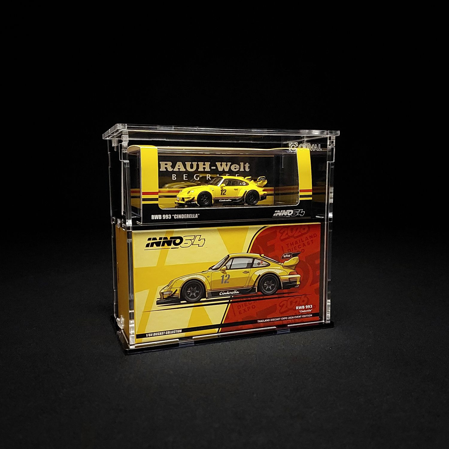 INC-102 Acrylic Case for INNO 64 -- Front-facing Outer Box Lid